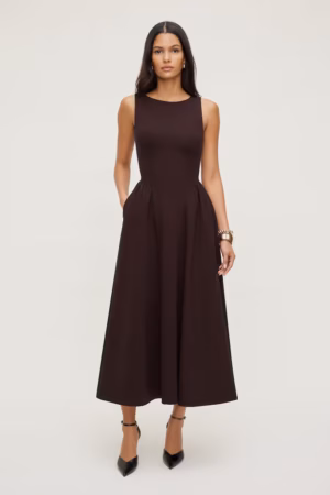 Kerina Wang - Iris Flared Ponte Maxi Dress - Dynamite Clothing (Copy)