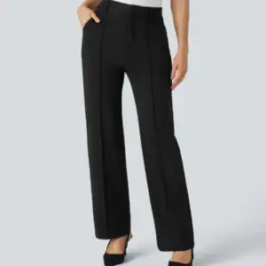 Kerina Wang - Halara Flex™ SculptKnit High Waisted Zipper Pocket Straight Leg Work Pants - Halara