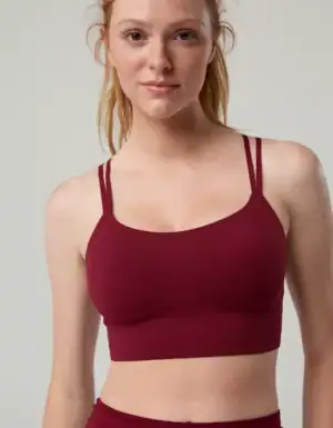 Kerina Wang - OFFLINE By Aerie Real Me Hold Up! Layered Sports Bra - Aerie