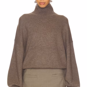 Kerina Wang - Ellara Oversized Knit Mock Neck - Revolve
