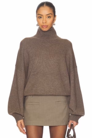 Kerina Wang - Ellara Oversized Knit Mock Neck - Revolve