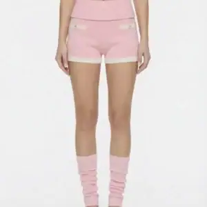 Kerina Wang - Millie Fold-Over Waistband Pink Knit Shorts - Nana Jacqueline