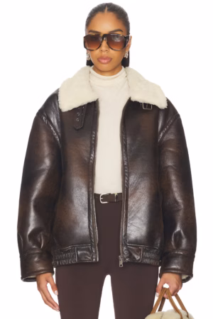Kerina Wang - superdown Georgiana Faux Leather Jacket - Revolve