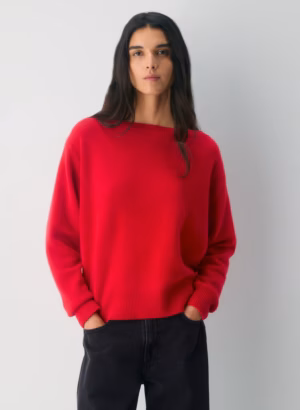 Kerina Wang - Essential Cashmere Relaxed Boatneck Sweater - Aritzia