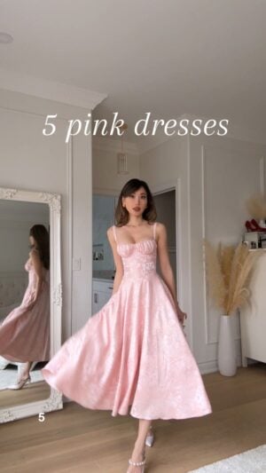 Kerina Wang - 5 pink prom dresses 2k