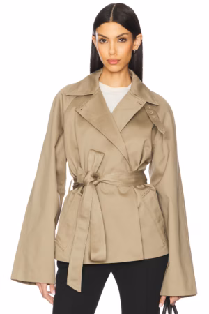 Kerina Wang - Eaves Yuna Crop Trench - Revolve