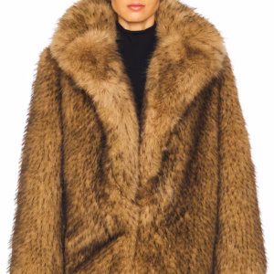 Kerina Wang - L' Academie by Marianna Gamine Faux Fur Jacket - Revolve