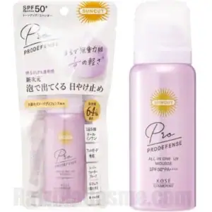 Kerina Wang - Kose Suncut Prodefense All In One UV Mousse Tone Up SPF 50+ PA++++ - YesStyle