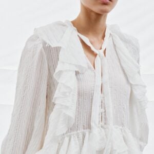 Kerina Wang - ZW Collection Ruffled Shirt - Zara