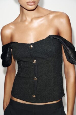 Kerina Wang - Combination Boucle Top - Zara
