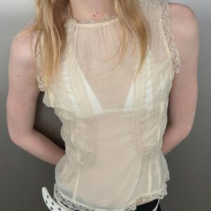 Kerina Wang - Lace Shirt with Covered Buttons - Zara