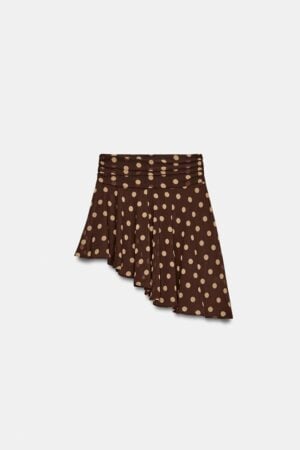 Kerina Wang - Asymmetric Polka Dot Skirt - Zara