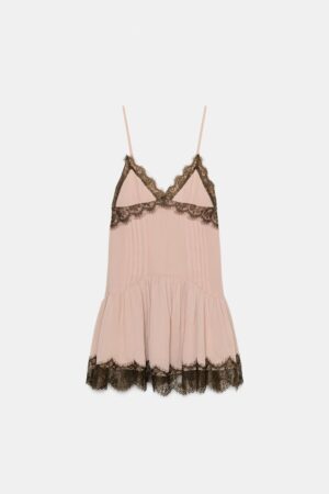Kerina Wang - Short Combination Lace Dress - Zara