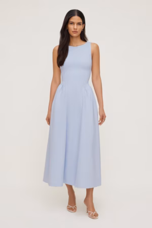 Kerina Wang - Iris Flared Ponte Maxi Dress - Dynamite Clothing