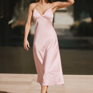 Kerina Wang - Sage Satin Maxi Dress - Dynamite Clothing