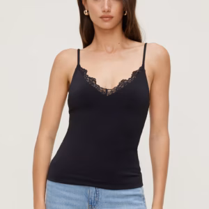 Kerina Wang - Sculpt Lace Trim Cami Top - Dynamite