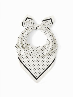 Kerina Wang - Polka Dot Square Headscarf - Cider