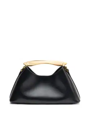 Kerina Wang - Mini Boomerang Leather (Black/Gold) - Elleme Paris