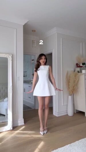 Kerina Wang - W_Num_WhiteGradDress