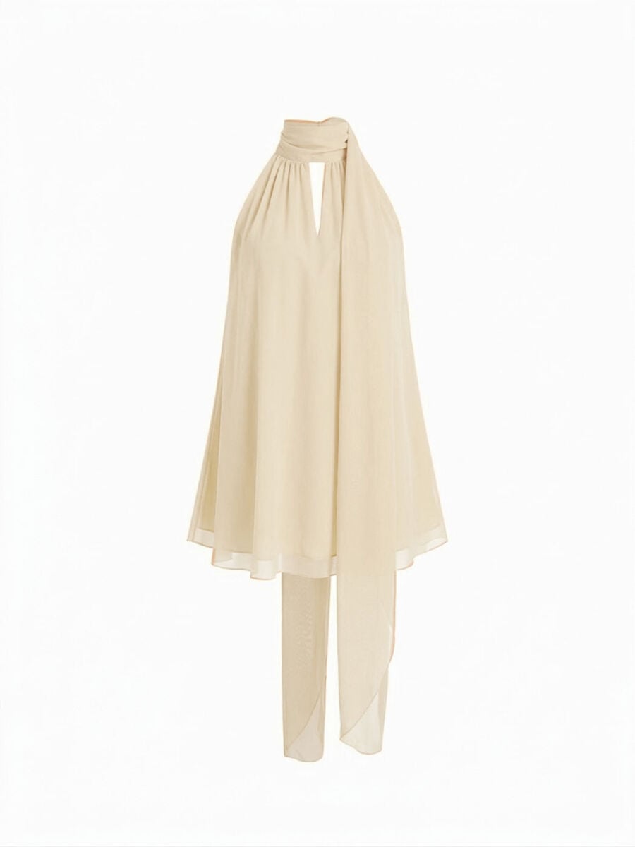 Cowl Neck Oversized Blouse Longline – Cider