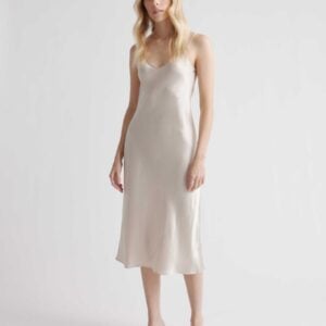 Kerina Wang - 100% Washable Silk Slip Dress - Quince