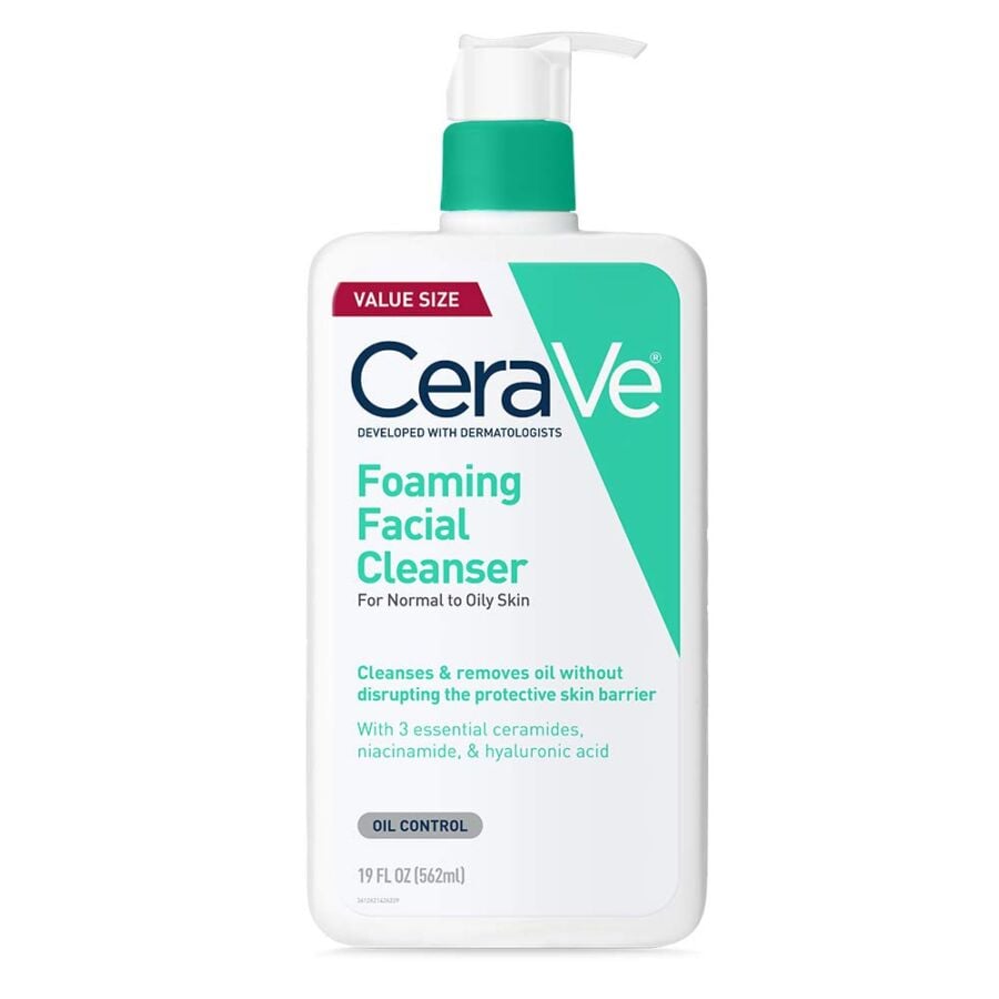 Foaming Facial Cleanser, Daily Face Wash for Oily Skin – CeraVe