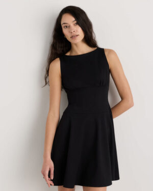 Kerina Wang - Organic Stretch Jersey Drop Waist Mini Dress - Quince