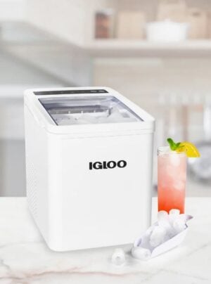 Igloo 26-pound Automatic Portable Countertop Ice Maker Machine, White IGLICEBNH26WH