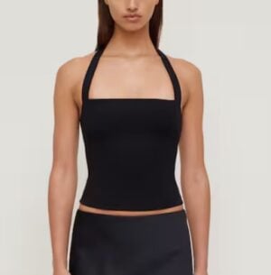 Black Halter Top