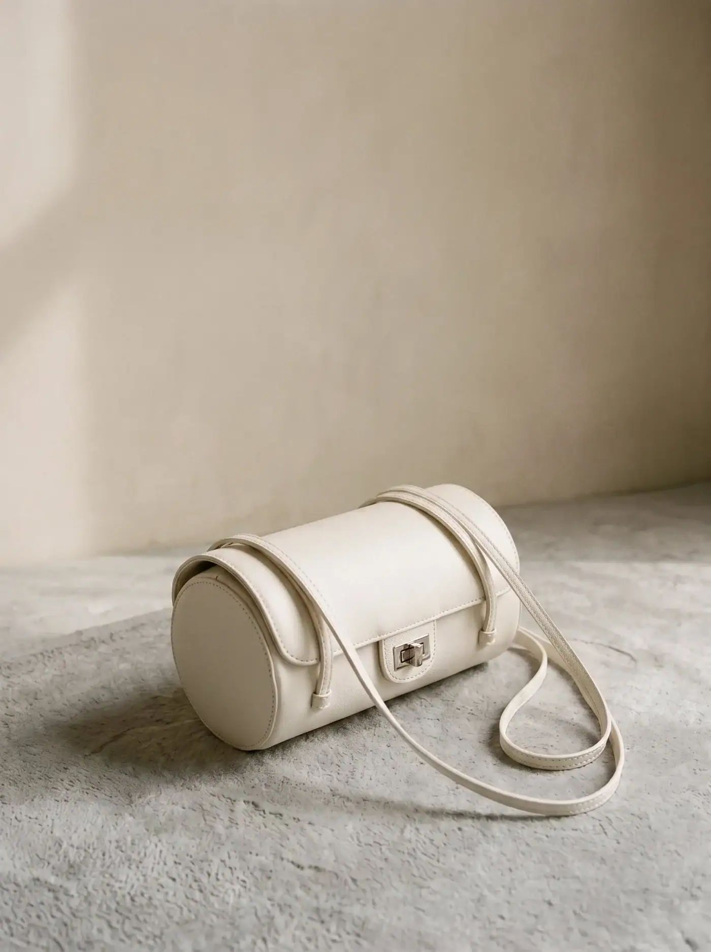 Buckle Shoulder Bag – Cider – Beige