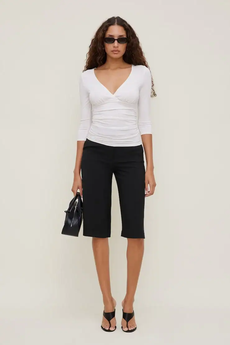 Crepe High Rise Culottes – Dynamite – Black