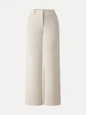 Stretchy Mid Rise Fly-Front Wide Leg Trouser – OGLmove