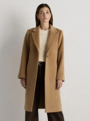 Wool Cashmere Classic Single-Breasted Coat – Quince