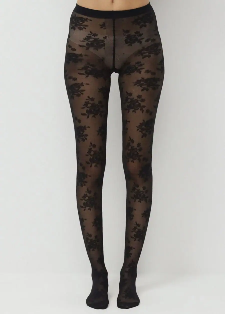 Kerina Wang - Floret Lace Tights - Aritzia