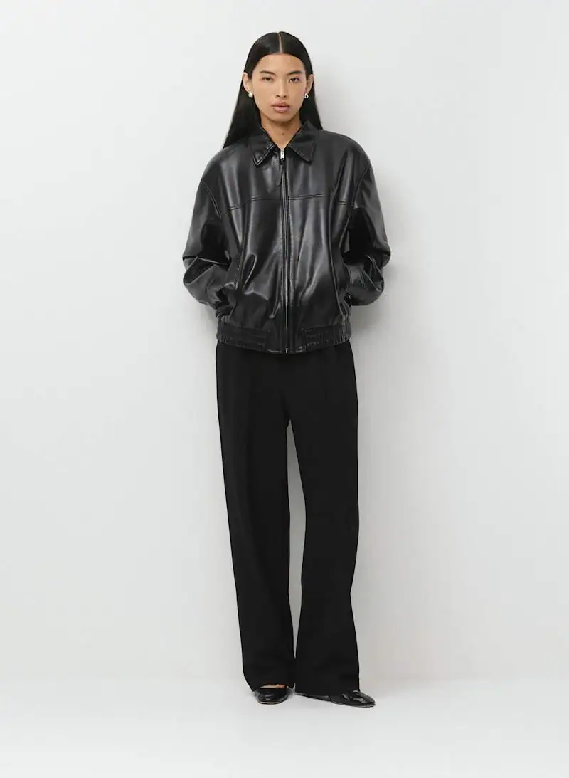 Wilfred Falcon Jacket UnReal Leather Aritzia color 1274