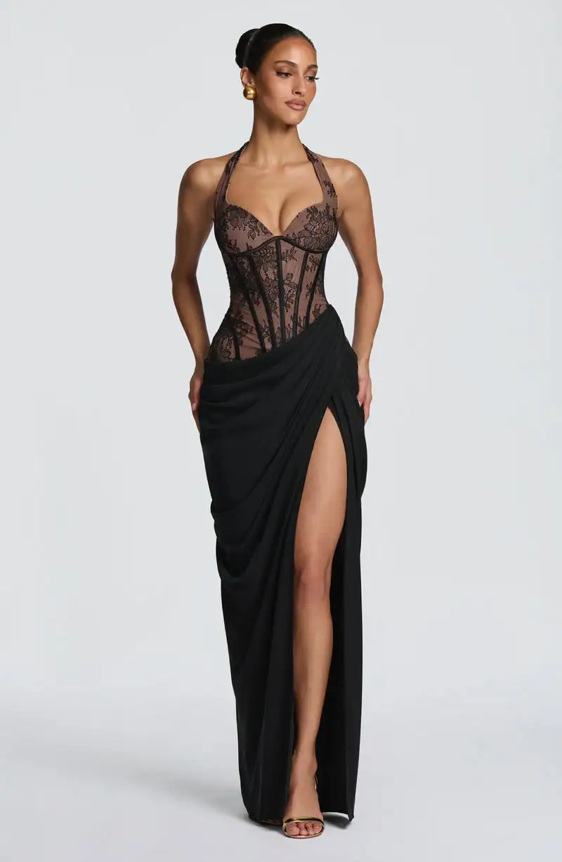 Bonita Maxi Dress – Black – Babyboo Fashion
