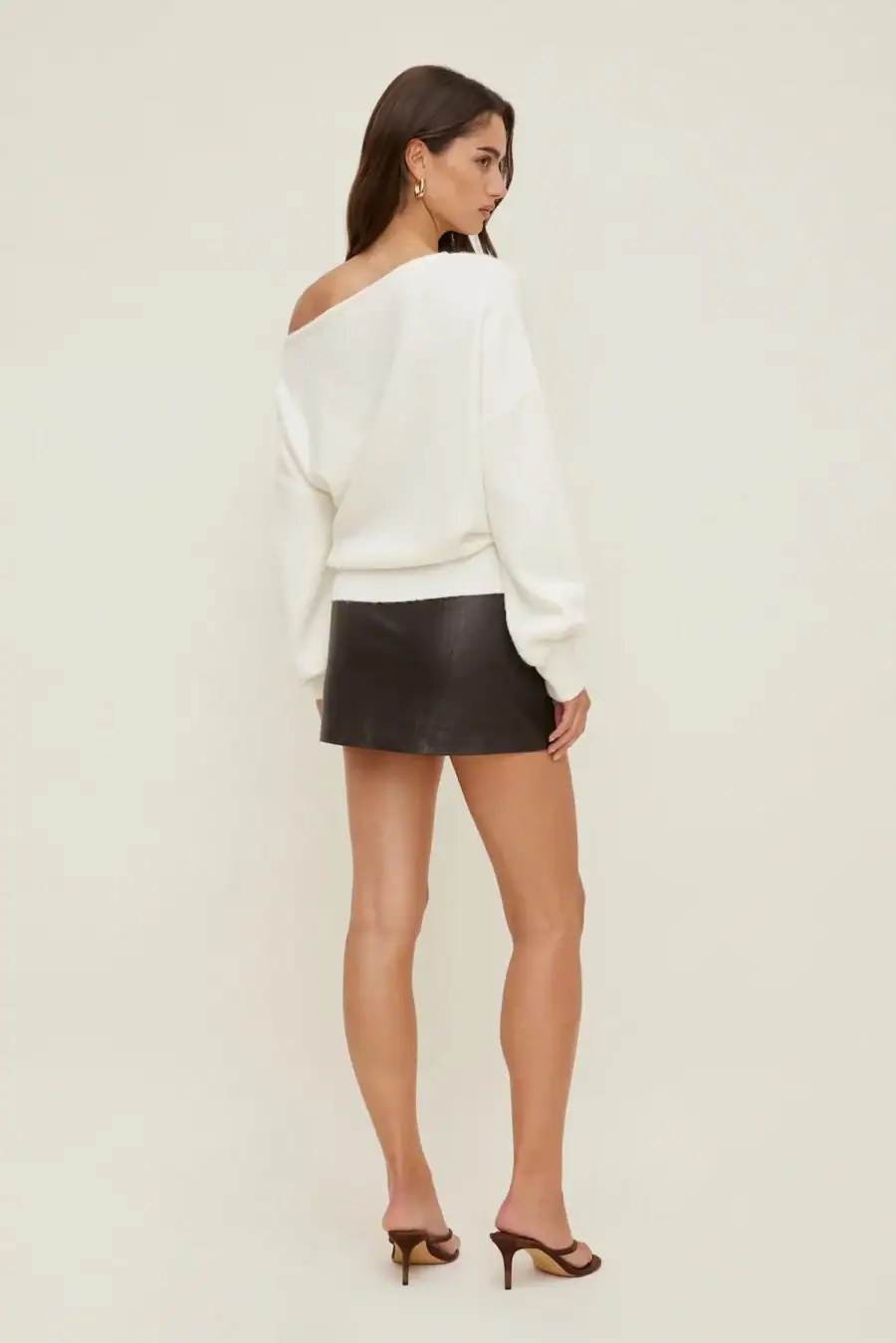 Stacie Croc Faux Leather Mini Skort – Dynamite