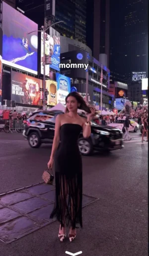 Kerina Wang - Times Square tassel dress