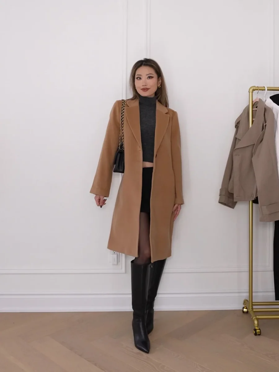 Outfit 7 — Quince Wool Cashmere Coat