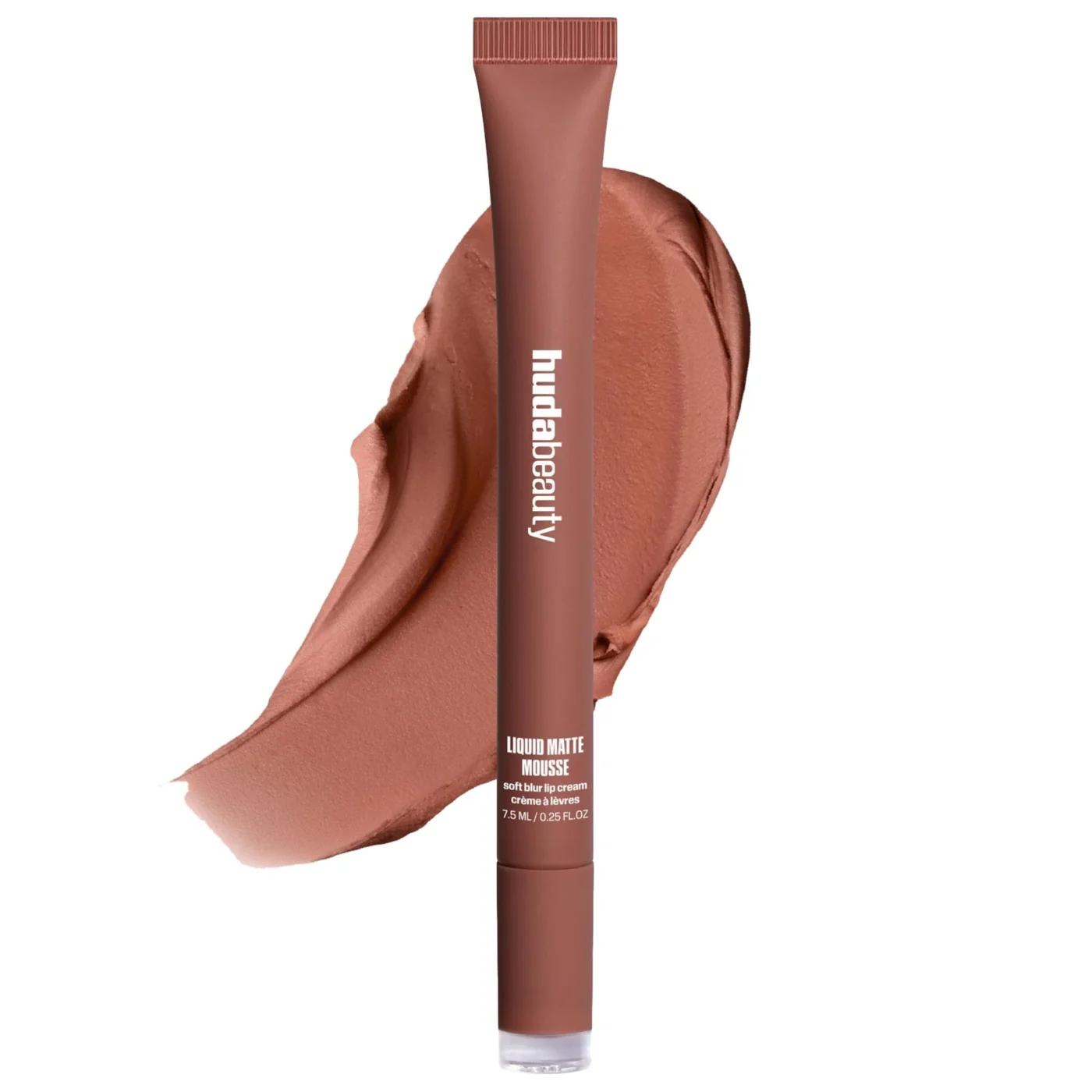 Liquid Matte Mousse Soft Blur Lip Cream – Huda Beauty – Warm Brown